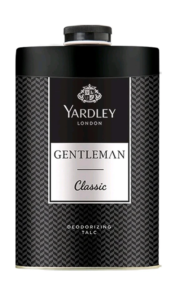 YARDLEY GENTLEMAN Yardley London Gentleman Classic Talcum Powder 250g DENTED TIN !