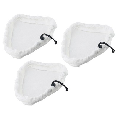 3 Stück Waschbar Mikrofaser Dreieck Tuch Ersatz Pads Für Steam Mop Reiniger
