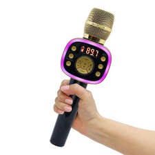 Carpool Karaoke Machine for Kids  Adults, 1, Gold  Black