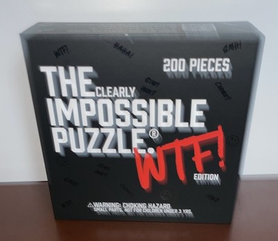 WTF! The Clearly Impossible Puzzle Pieces Are Solid Black New Never Used ￼￼