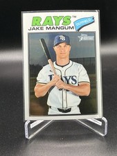 2026 Topps Heritage Jake Mangum Chrome Base Tampa Bay Rays #227