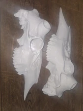 Taxidermy Wall Mount Both Halves Split New Style Petg White 3d Printed