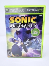 Sonic Unleashed Platinum Hits (Microsoft Xbox 360) ARTWORK DAMAGE TESTED & WORKS