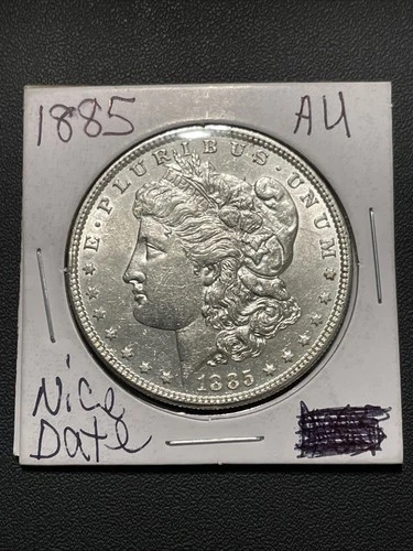 1885 S Morgan Silver Dollar AU/UNC Better Date
