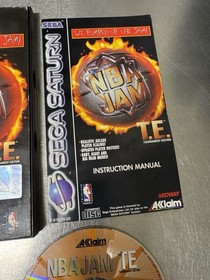 NBA Jam T.E. Tournament Edition Sega Saturn Game With Box And Manual
