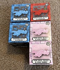 2025 McDonald  s A Minecraft Movie Happy Meal Toys 7,7,9,11,11 Lot of 5