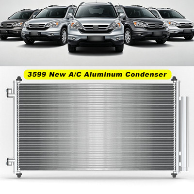 A/C Aluminum Condenser fit 2007 2008 2009 2009-2011 Honda CR-V L4 2.4L Fits 3599