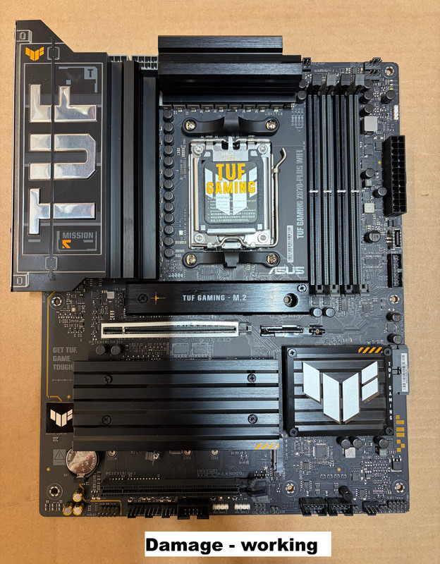 ASUS TUF GAMING X870-PLUS WiFi, AMD X870, AM5, DDR5, PCIe 5.0, 4x M.2, 2.5G/WiFi