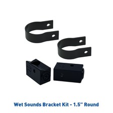Wet Sounds Stealth Mounting Bracket Kit-Slider bracket and Round 1.5" Tube clamp