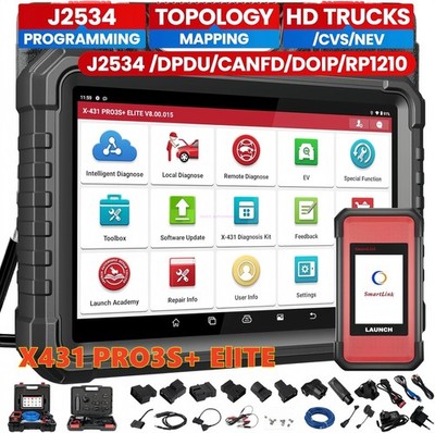 LAUNCH X431 PRO3S+ Elite PRO 5 PAD 7 KFZ OBD2 Diagnosegerät J2534 ECU Programm