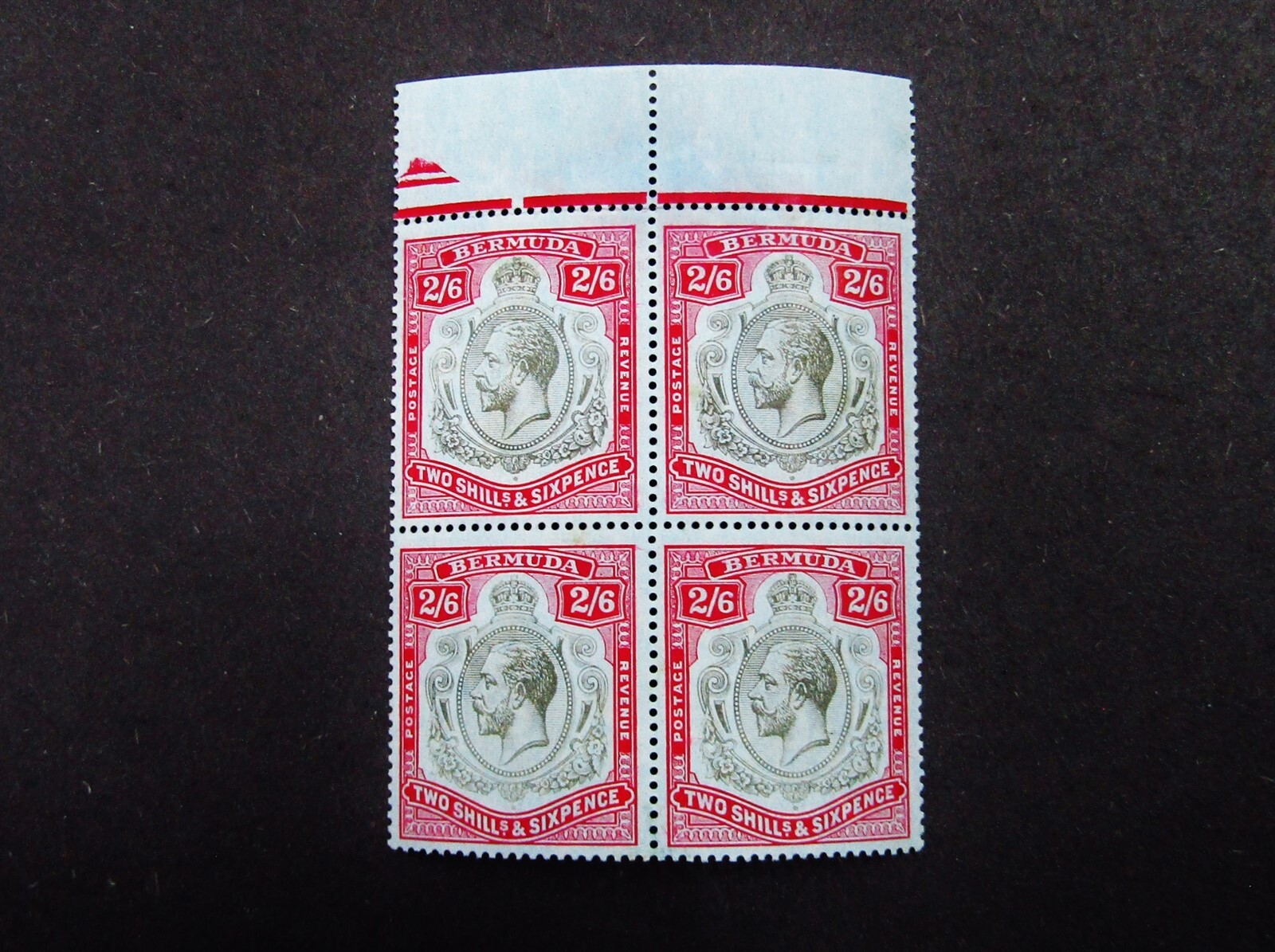 nystamps British Bermuda Stamp 50 MOGNH Paid 460 Rare Block D15y3588