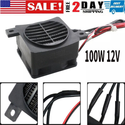 NEW DC12V Portable PTC Car Fan Air Heater Constant Temperature Heating Heater