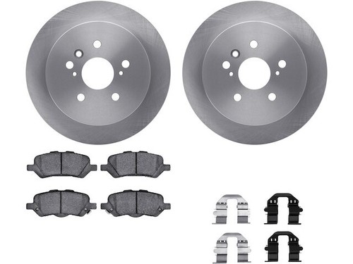 Front Brake Rotors Set For 2009–2015 Toyota Venza – G-Coated Slotted X Drilled Pair - View #3