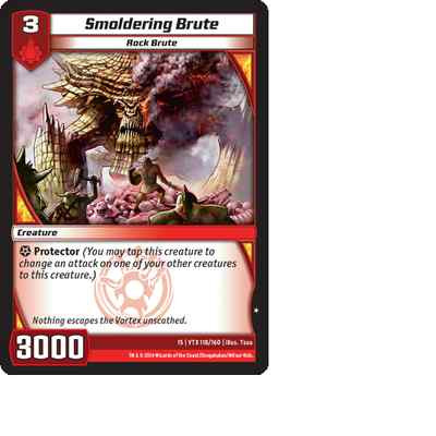 Kaijudo X3 SMOLDERING BRUTE Common #118/160 15VTX (Playset) Vortex DUEL MASTERS