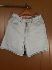 Vintage 90s No Excuses High Waist Light Wash Blue Jean Denim Shorts Womens 13/14
