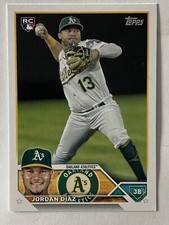 2023 Topps #423 Jordan Diaz RC Oakland Athletics Rookie Card