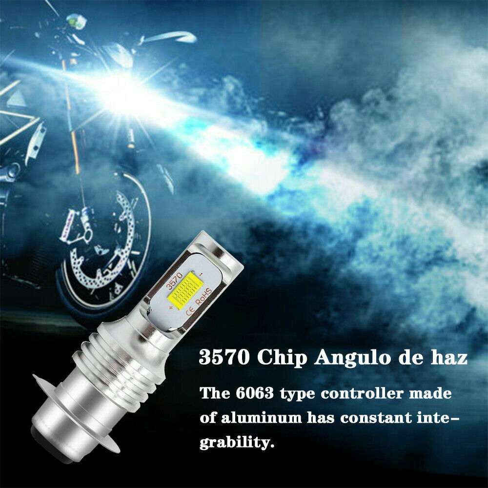LED Headlight Bulbs For Yamaha Big Bear 350 YFM350FW 4x4 (1987–1999) – White, 50W
