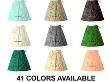 Satin Long Saree innerwear Under skirts Women Wear Petticoat Skirt Plus Size S56