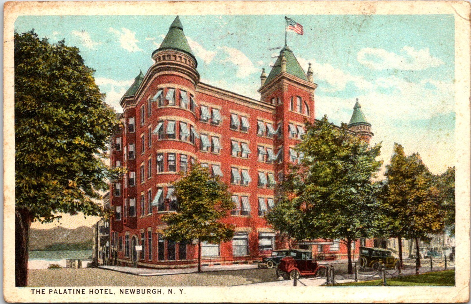 Postcard Palatine Hotel Newburgh New York B143 eBay