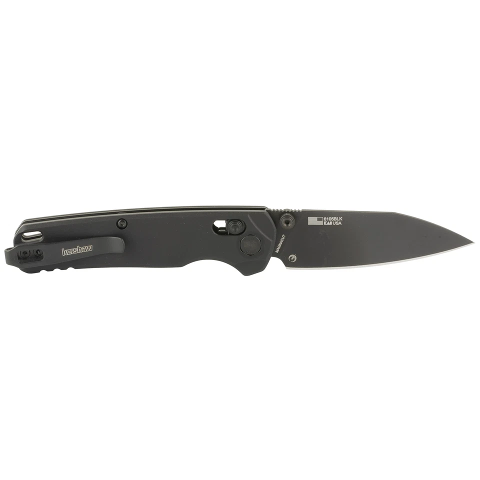 Kershaw Bel Air Folding Knife 3.1" Plain Edge CPM MagnaCut Blade Steel Black PVD - Image 2 of 3