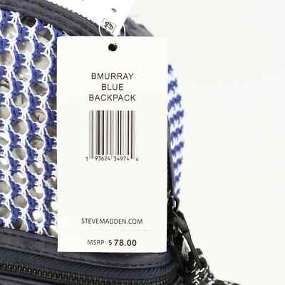 Steve Madden Murray Mesh Convertible Backpack Navy BMURRAY $78 Steve Madden Murray Mesh Convertible Backpack Navy BMURRAY  main image 3