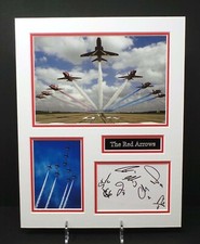 The Red Arrows RAF Display Team Signed & Mounted Photo Display + COA