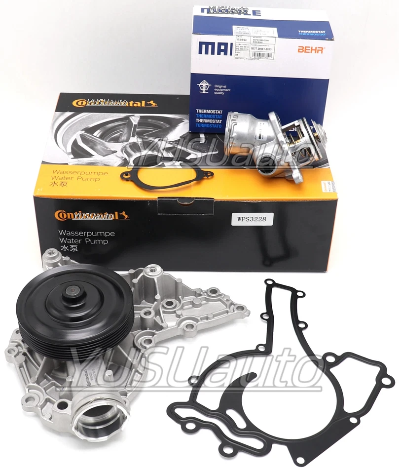 Kit de bomba de agua y termostato Mahle genuino del motor para Mercedes W204 W211 M272 Foto 3 de 4