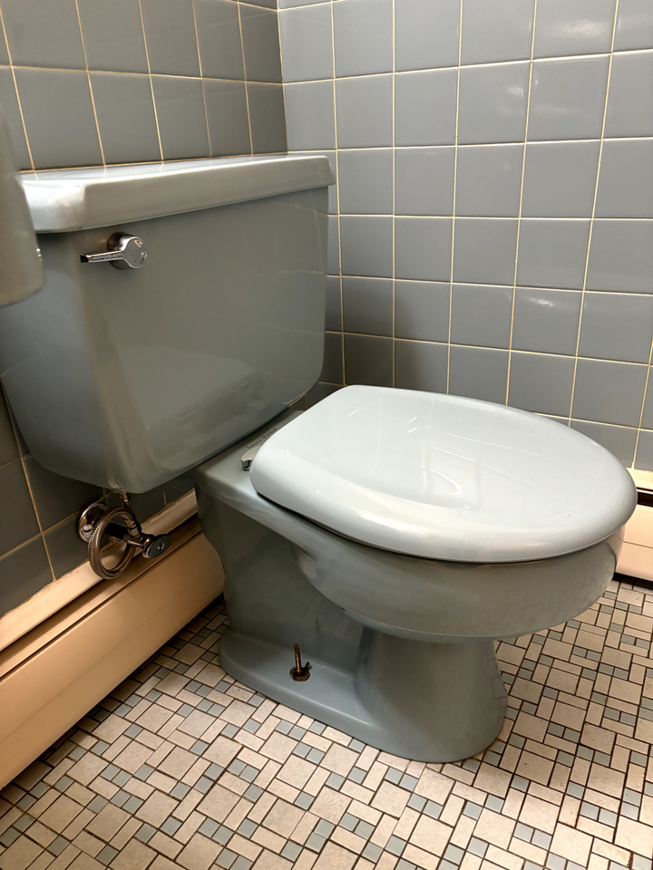 American Standard, baby blue MCM toilet, bathroom eBay