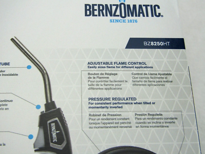 Bruciatore Tubo Bernzomatic Bruciatore A Tubo Trigger Start - BZ8250HT Con Fondina Per Carburante Torcia A Gas Tubo - Foto 2