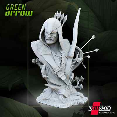 Green Arrow Büste - B3DSERK 3D gedruckt 16K Resin Modellbausatz Maßstab 1:4