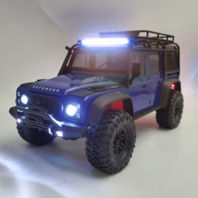 Palumma Barra luminosa RC per TRX4M Kit faro per lampada da tetto, kit lampada LED per tettuccio LED RC per auto cingolata 1/18 TRX-4M Land Rover Defender RC (bianco freddo