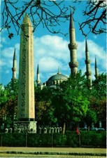 CPM AK Istanbul Egyptian Obelisk Minarets of the Blue Mosque TURKEY (851744)