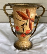 Alienware Two Handled Vase, Hand Painted by Ditmar Urbach