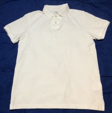 Mens OLD NAVY Casual Polo SS Shirt - White - Cotton - Size S