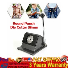 Round Punch Die Cutter Graphic Paper Badge Circle Card Cutting Machine 70mm
