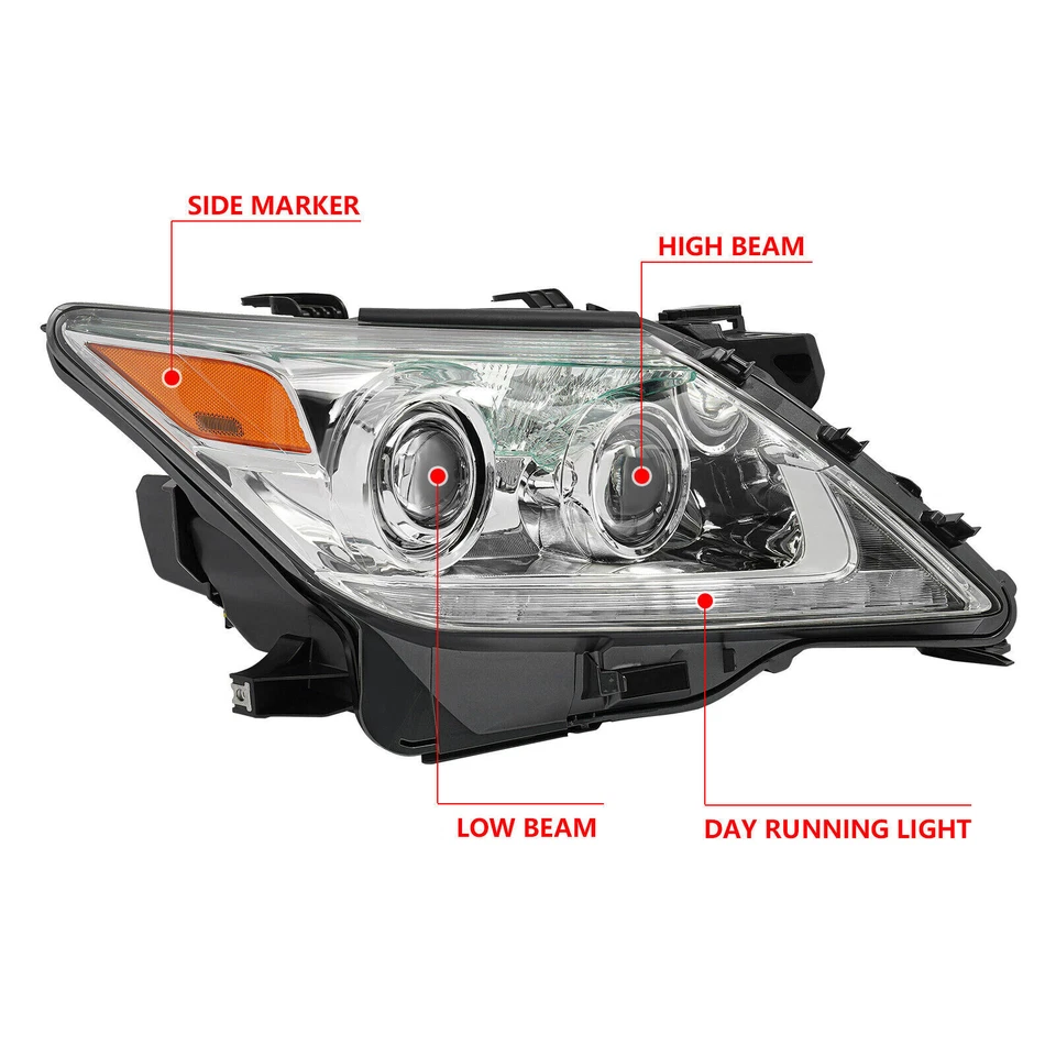 Passenger Side Headlight For 2013-2015 Lexus LX570 Xenon/HID Headlamp w/DRL RH Foto 3 de 4