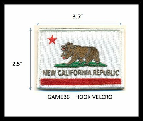 New California Republic Flag Vel Kro Patch Game36 Ebay