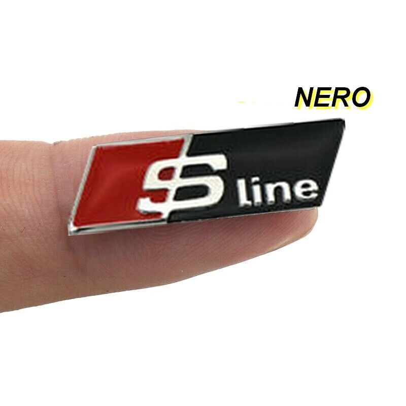 LOGO VOLANTE STEMMA EMBLEMA AUDI S-LINE A1 A2 A3 A4 A5 A6 A7 A8 - Foto 7