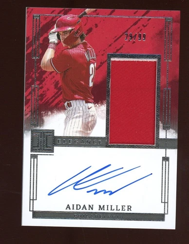 2024 Panini Impeccable Elegance #EPJ-AM Aidan Miller Auto 29/99
