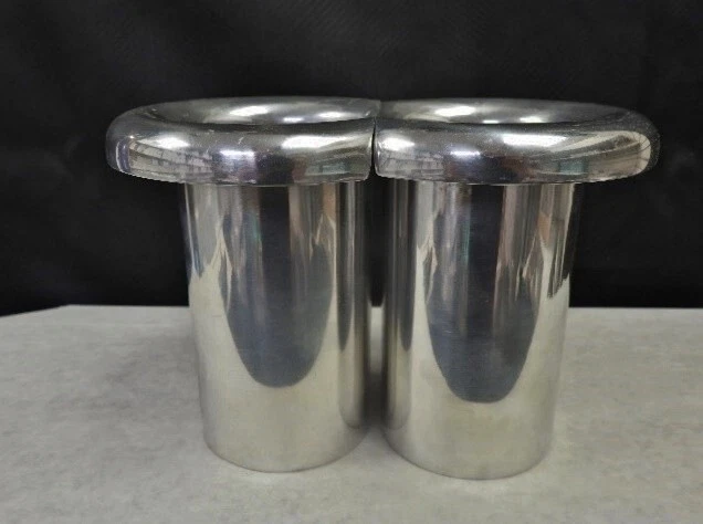 2-3/4" OD x 5" Tall  Pair of Ram Tubes Polished Aluminum  Crower-Kinsler Hilborn - Image 2 of 3
