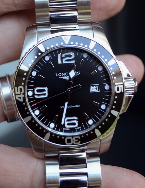 Longines HydroConquest Men's Sunray Black Watch - L3.840.4.56.6 for sale online | eBay