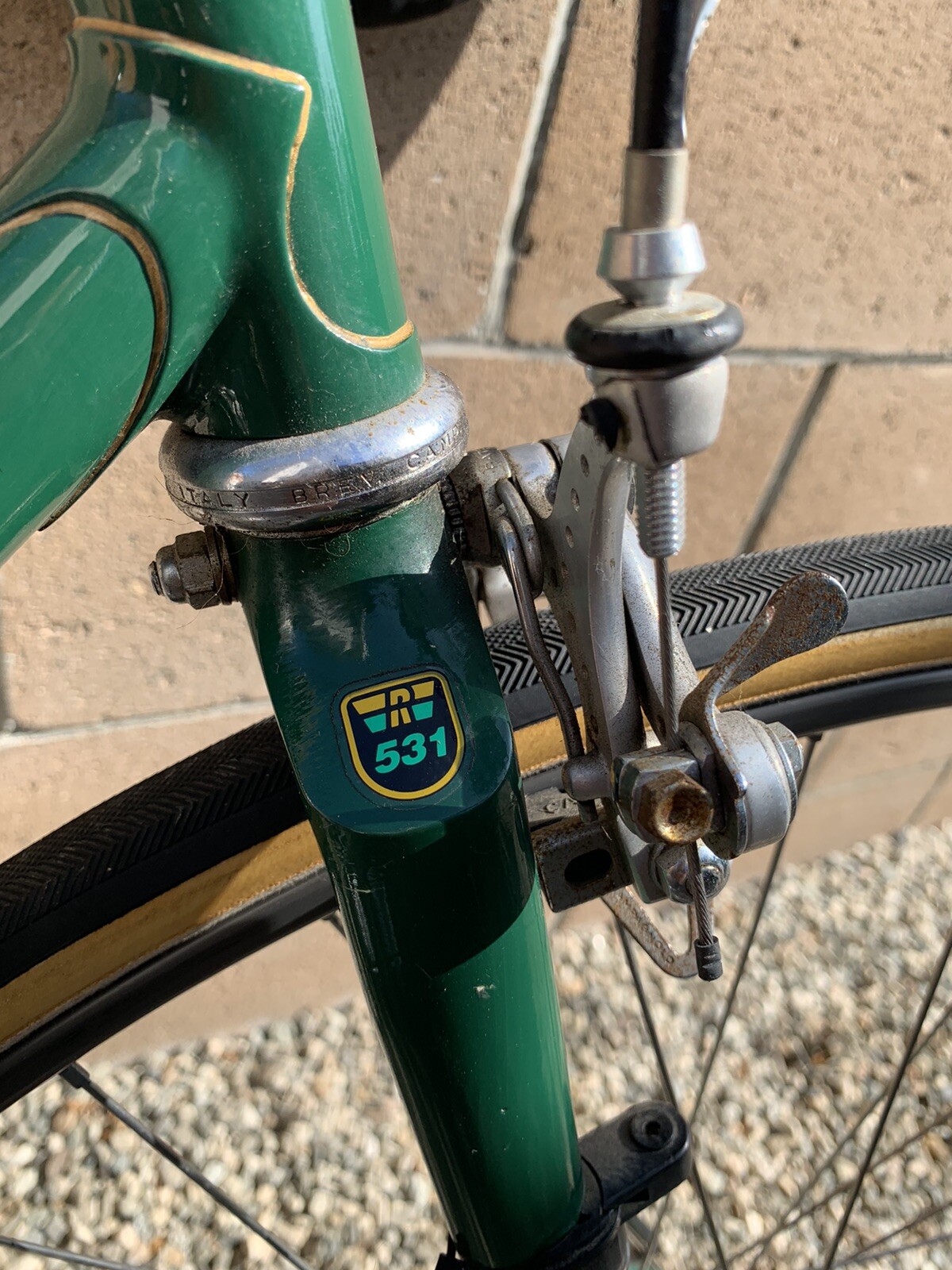 Cadre Vélo Course Vintage - Acier Blanc 53x53 - Monture Campagnolo