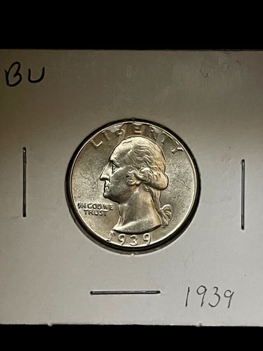 1939-P Uncirculated Washington SILVER Quarter - Absolute GEM