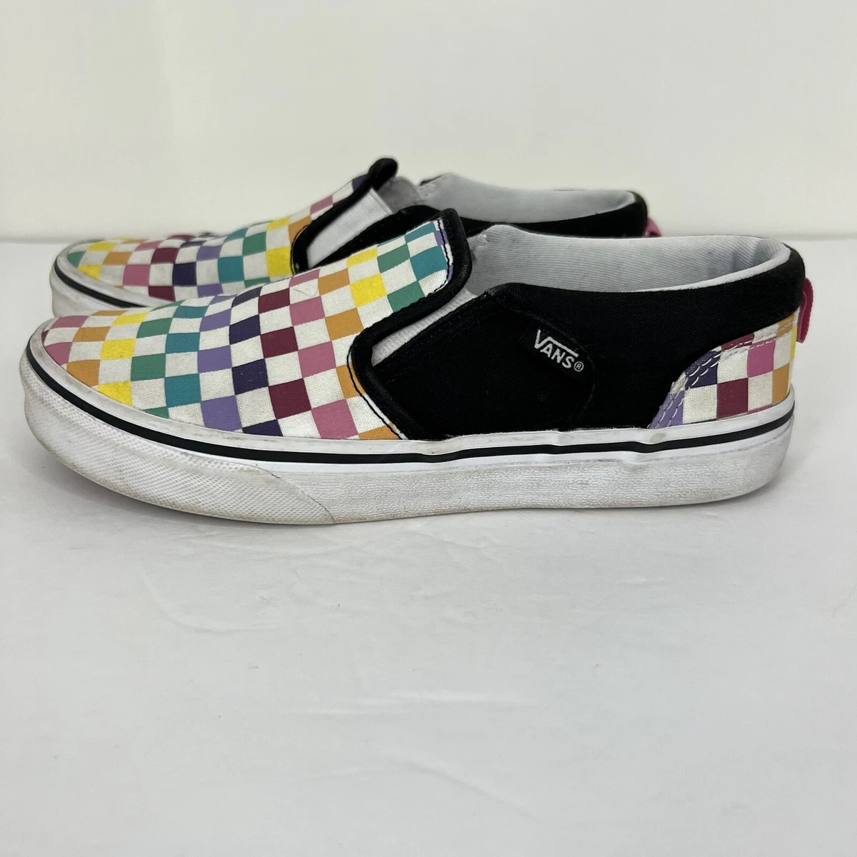 Big kids cheap checkered vans