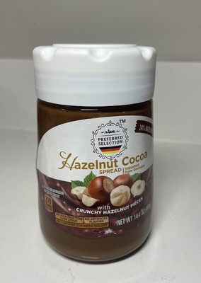 Hazelnut Cocoa Spread With Hazelnut Pieces Germany Breakfast, Snack, 12.1 Oz Jar