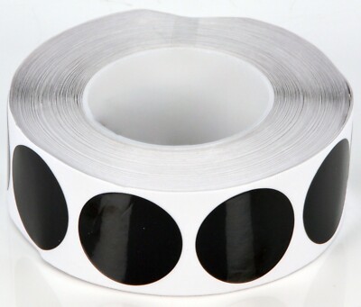 BG schwarz selbstklebendes Folienband rund rund vorgeschnittene Scheiben 45 mm Durchmesser