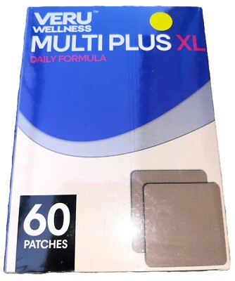Veru Wellness Multi Plus XL Daily Patch - Time Release Self Adhesive - 60 count