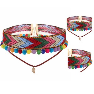 Détails Sur Bohême Tatouage Fleur Boule De Poils Collier Gothique Pour Les Femmes Mode