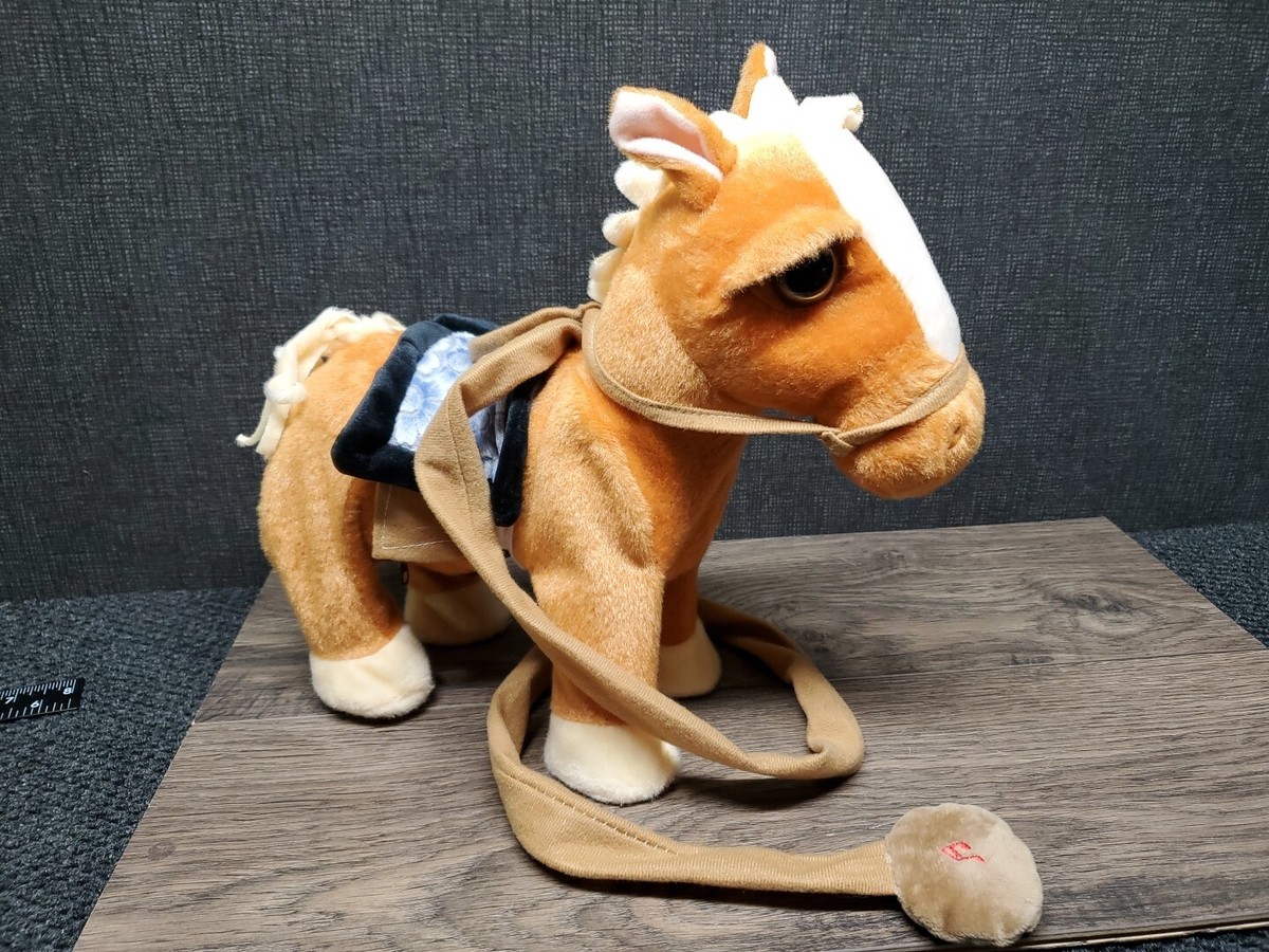 Stuffed Animal Storage Walking Pony Toy,Dancing Singing Walking
