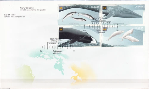 W CANADA 1868-1871a FDC WHALES